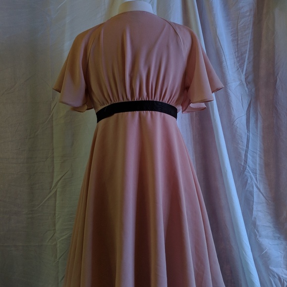 Rose pink flowy wrap sundress. - Picture 2 of 4